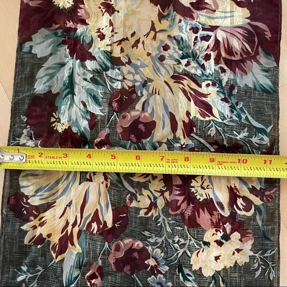 Vintage multicolored Adrienne Vittadini silk scarf